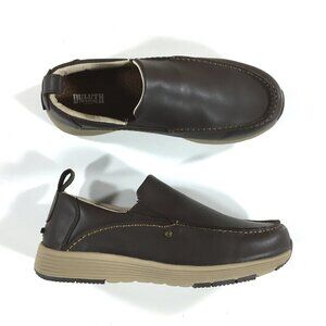 Duluth Trading Tower Hill Slip On Shoes Mens Size 11.5 Brown Leather 20060766